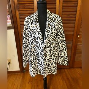 J Andrew’s.   Vintage 80’s animal print blazer
